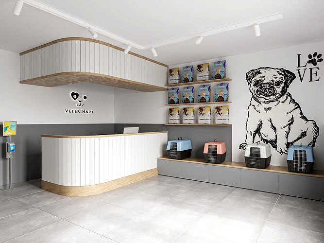 Veterinary Clinic 3D Model