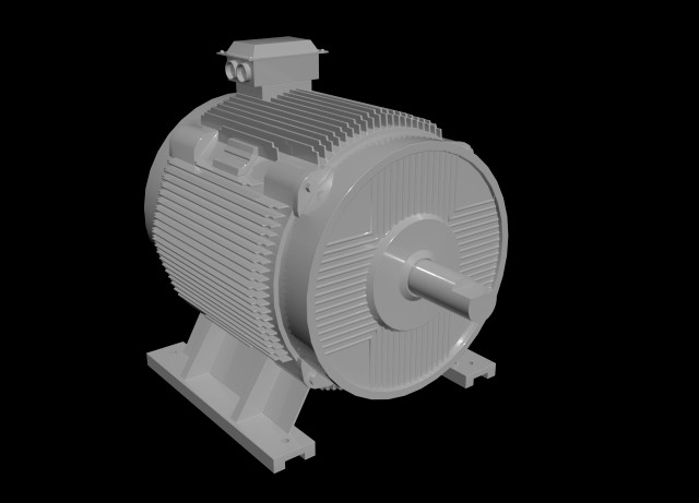 direct current motor 3d model