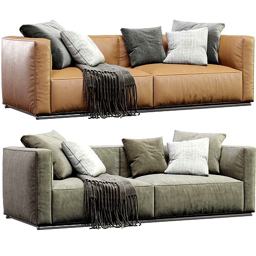 Sofa Shangai By Poliform 3d model