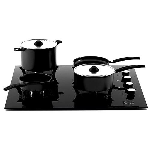 Cooktop Pots and Pans Pack 3D Model