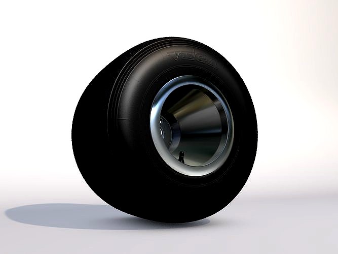 Karting wheels Set of highpoly gokart wheels Tires and rims 3d model