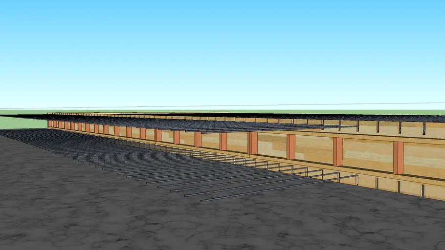 rebar double mat 3d model
