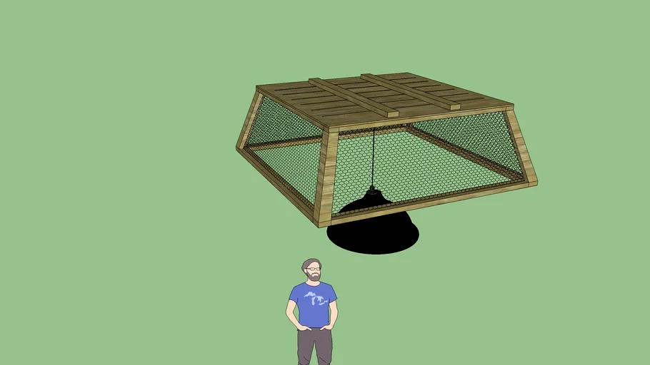 Chicken Wire Ceiling Cage Design 3d model