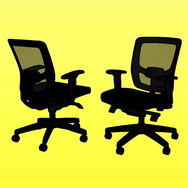 mesh office chair 3d model