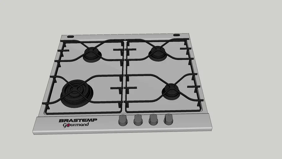 Cooktop Brastemp Gourmand 4 Bocas BDK6A 3d model
