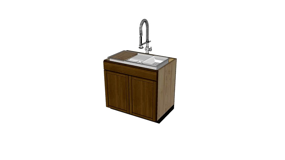 Sink Box 36' 3d model
