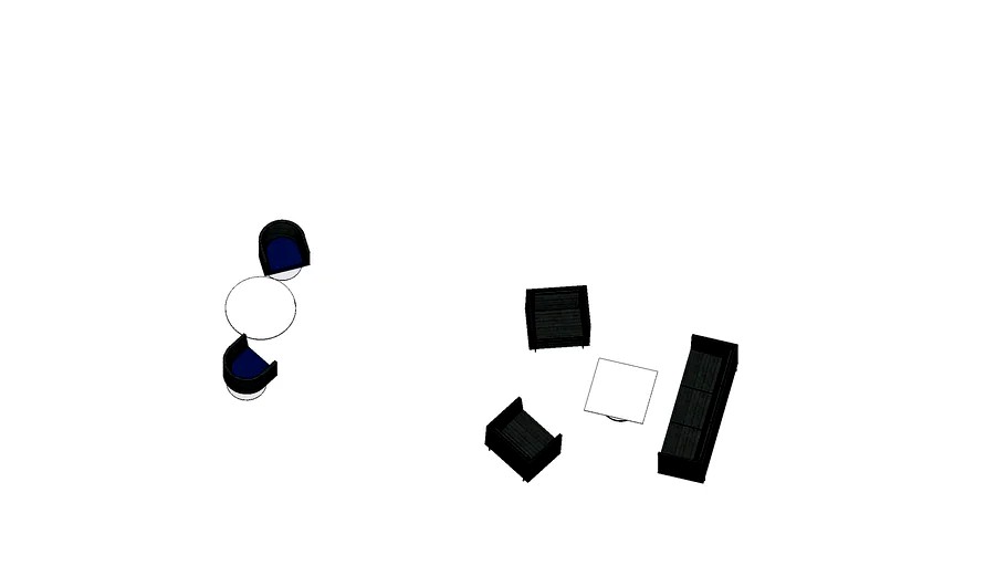 Seating & Tables 3d model