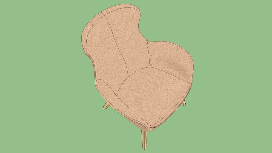 National Office Furniture Idara Lounge Chair 3d model