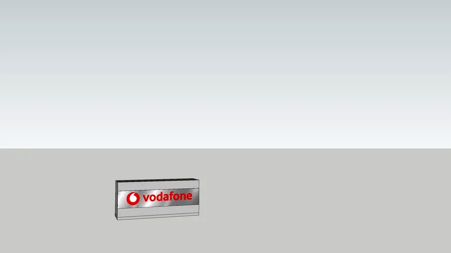 Reception table vodafone 3d model