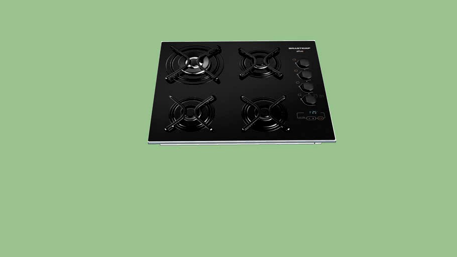 Cooktop Brastemp Active 4 bocas 3d model