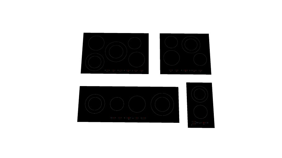 Barazza ceramic cooktops 3d model
