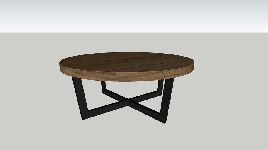 Toba Vintage Brown Coffee Table 3d model