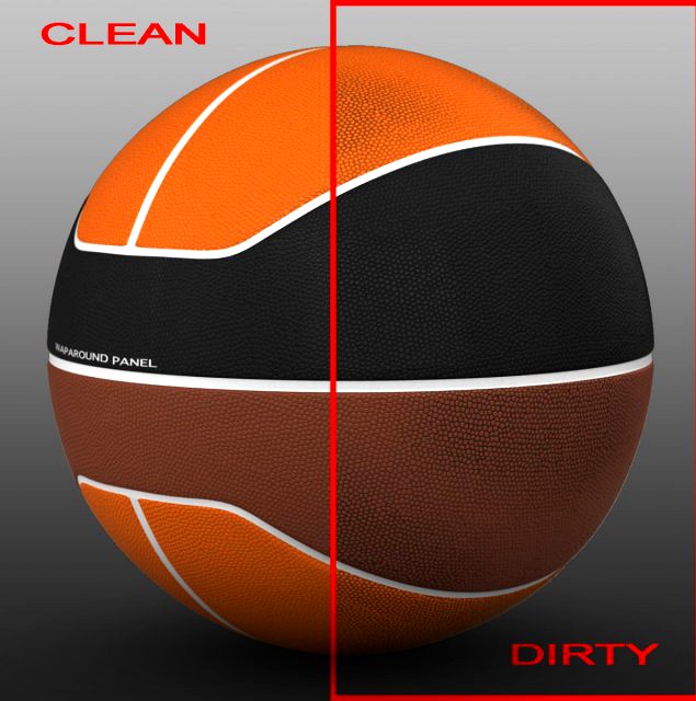 Basketball ball euro tricolor 3D Model