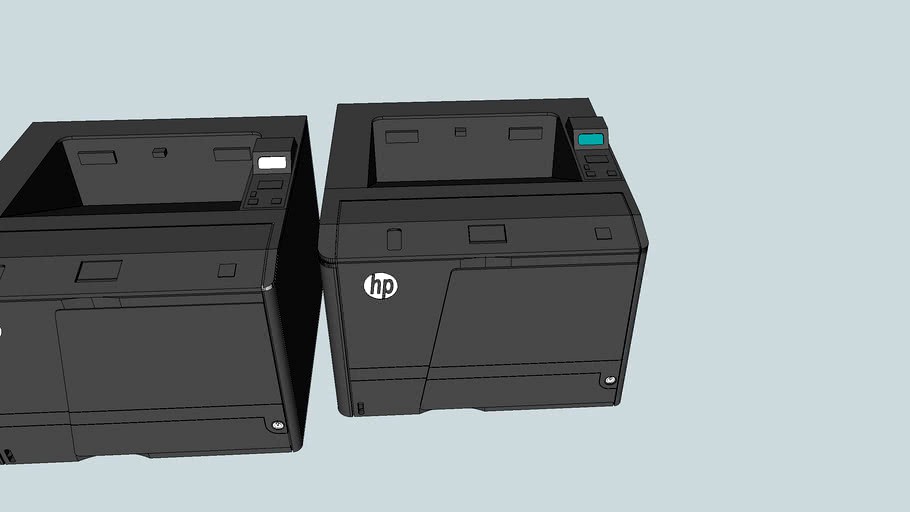 Impresora HP Laser Pro 400 3d model