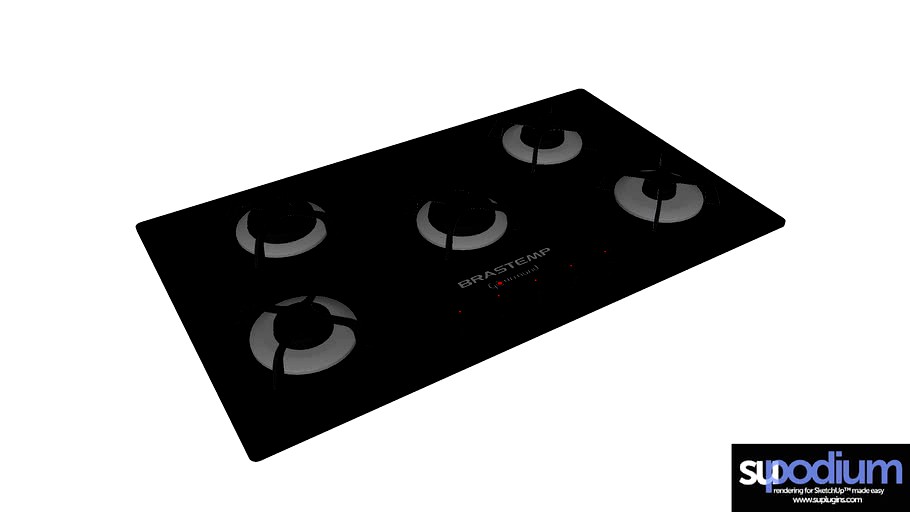 Cooktop Brastemp 3d model