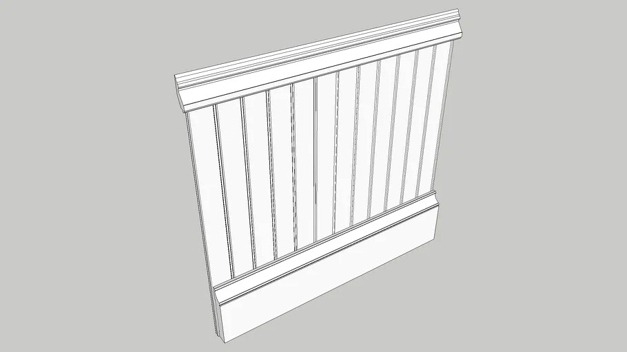 BEADED WAINSCOT PANEL 3d model