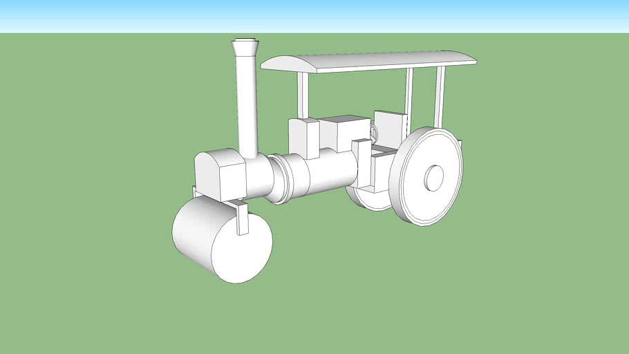 steamroller 3d model