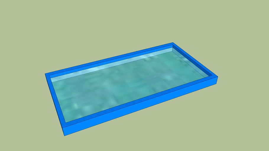 Horse Agility obstacles water obstacle 3d model