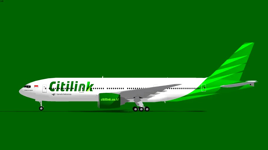 Citilink Boeing 777200ER 3d model
