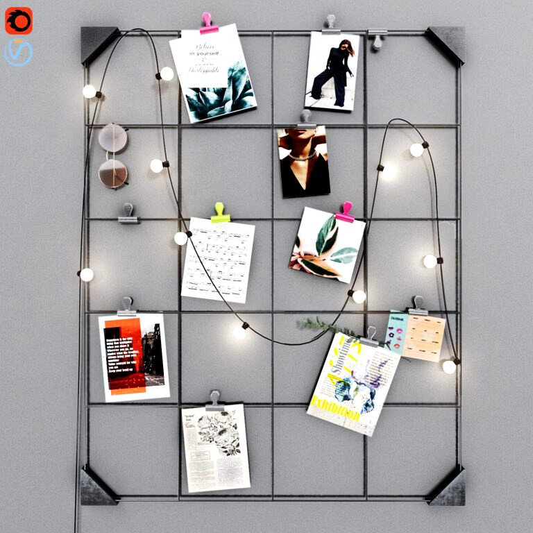 Ikea notice board (226292) 3d model