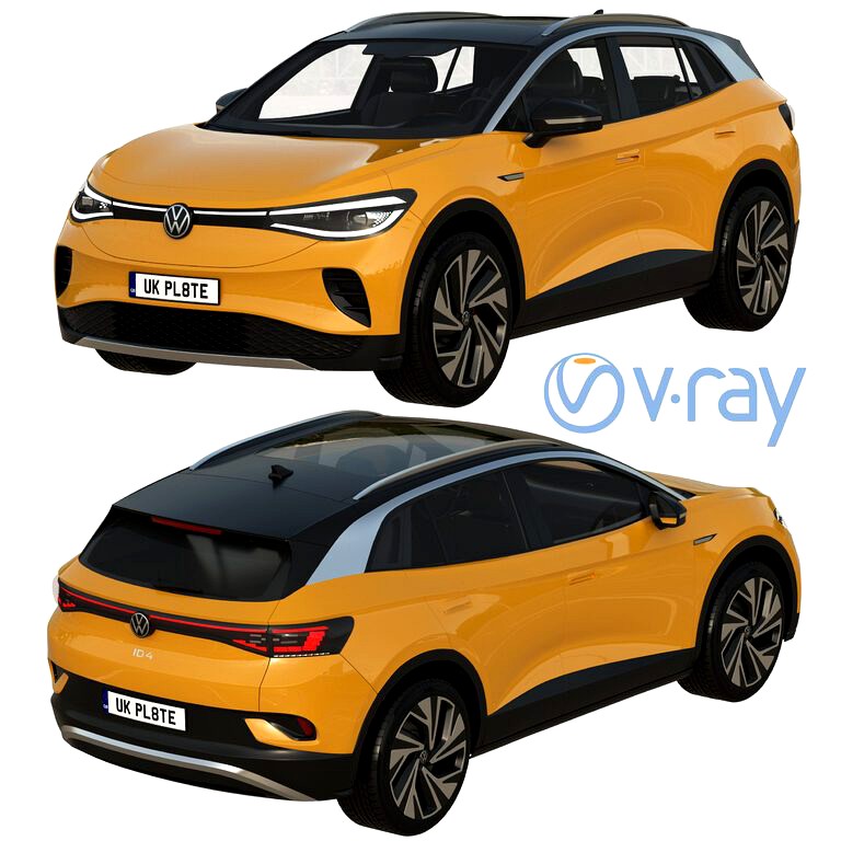 Volkswagen Id4 2021 Car (125754) 3d model