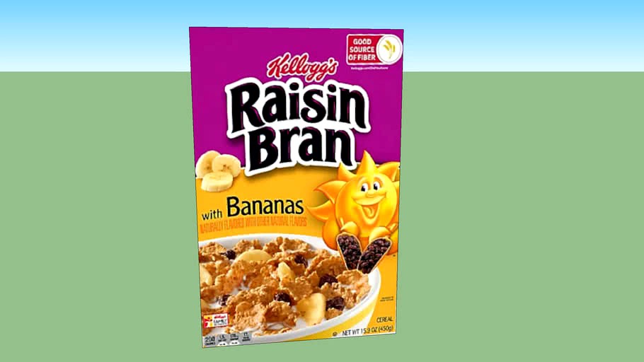 Kellogg's Raisin Bran 3d model