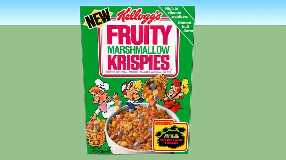 Kellogg's Fruity Marshmallow Krispies 3d model