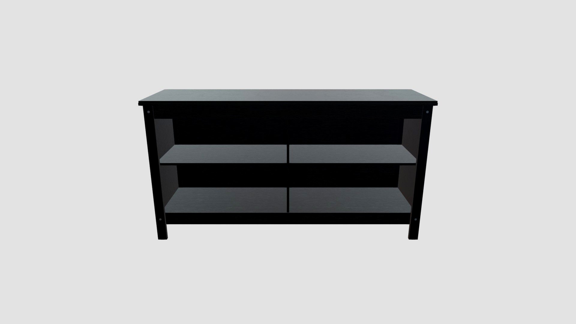 IKEA TV Bench BlackBrown 3d model