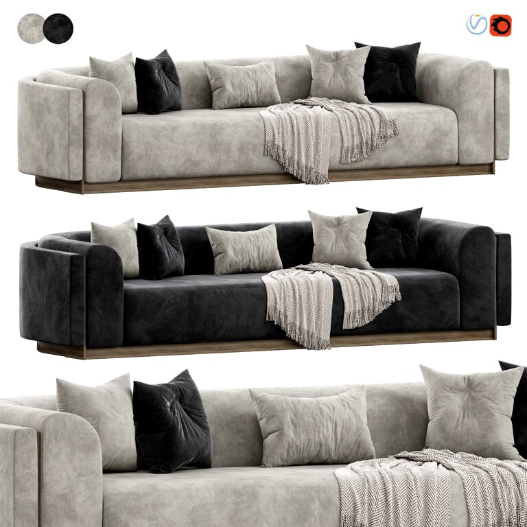 Wellington sofa by Laskasas (346589) 3d model