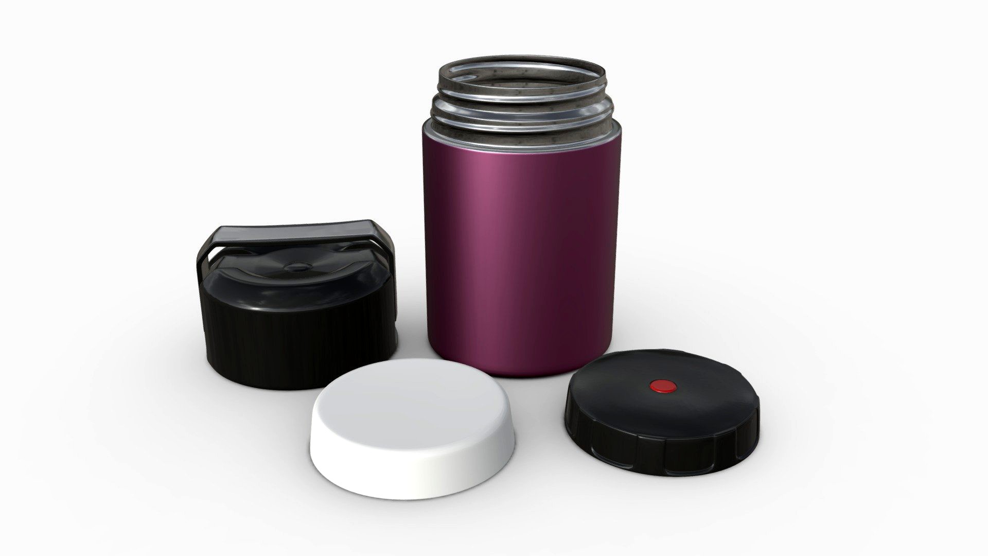 Vacuum bottle flask 05 3d model