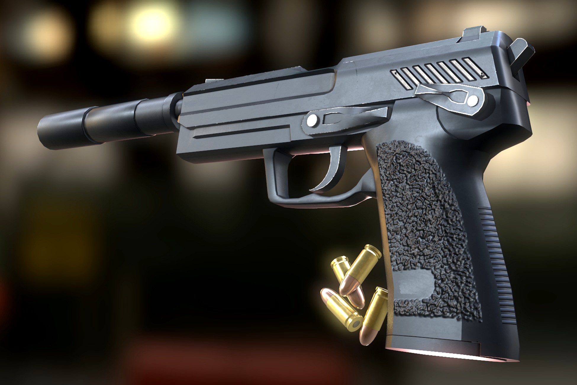 Silent Pistol 3d model