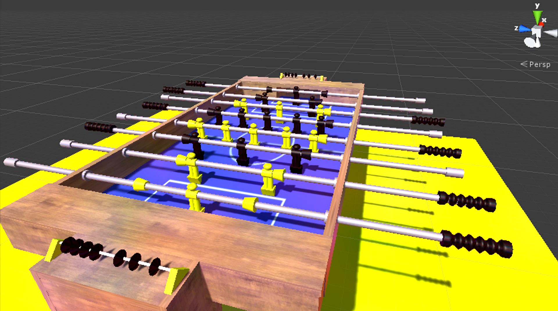 Foosball Table 3d model
