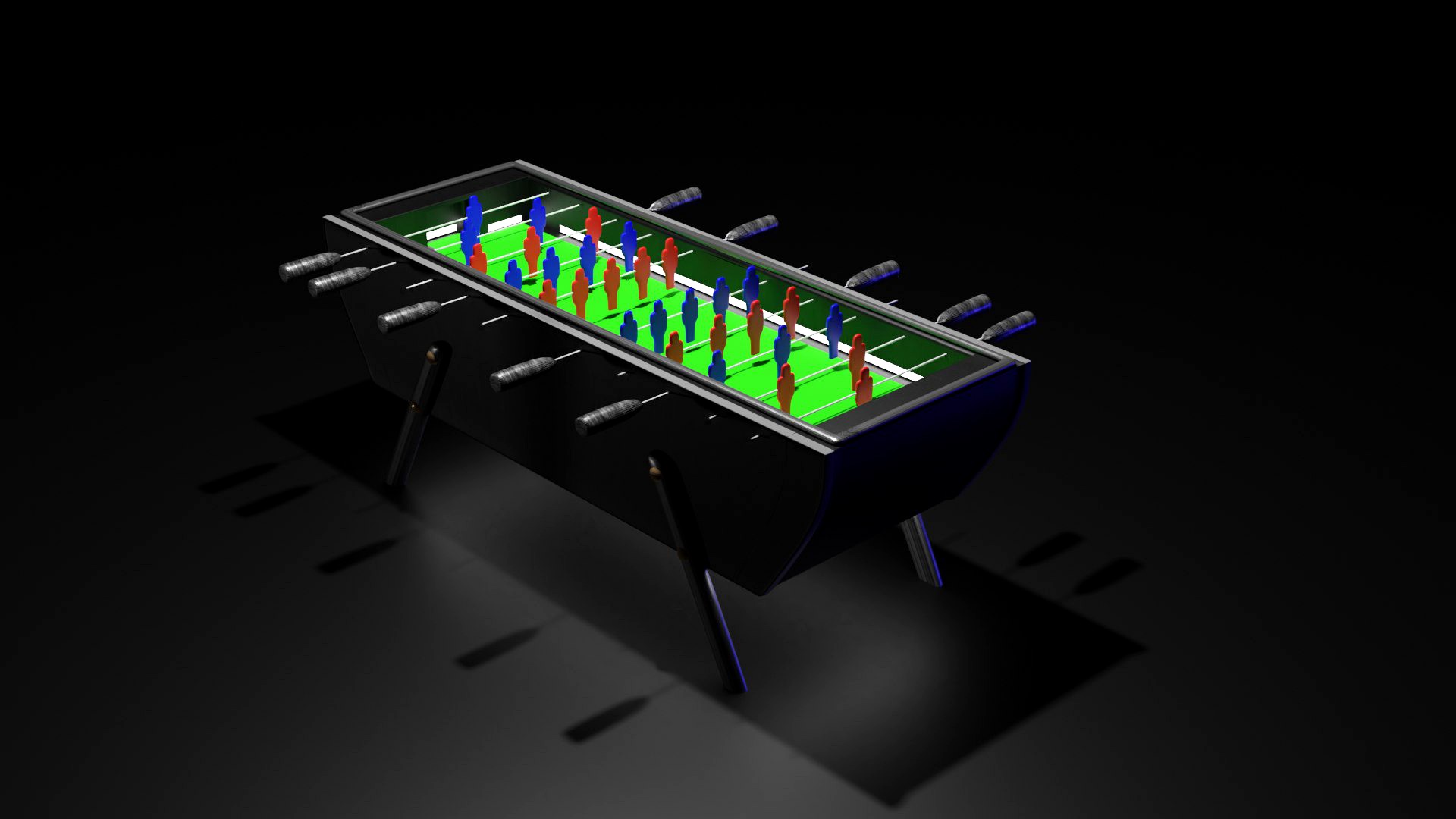 foosball table 3d model