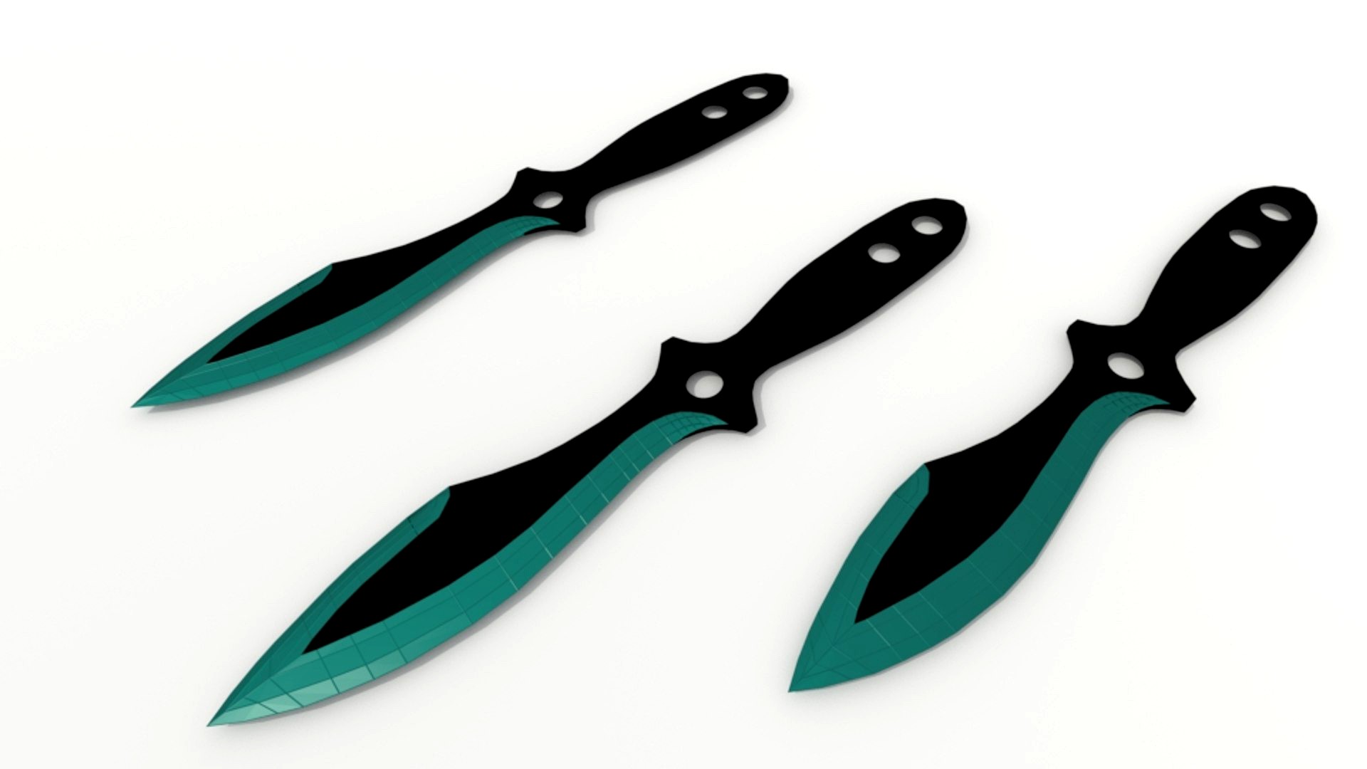 Knife (Throwing knife) 3d model