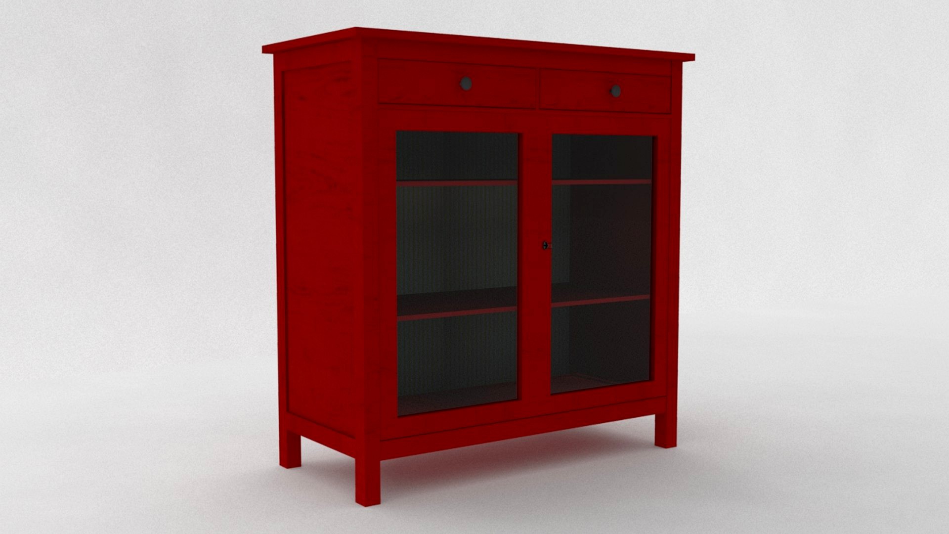 IKEA HEMNES Linen red glass 3d model