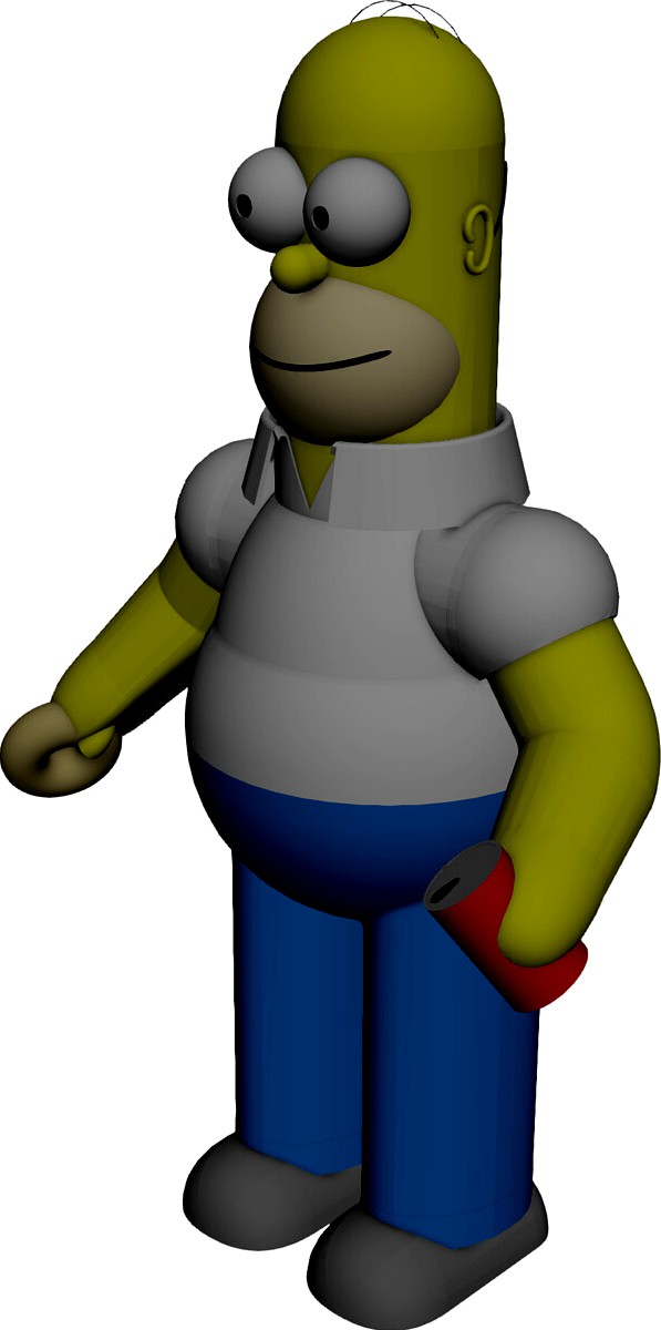Simpsons Homer 3D CAD Model