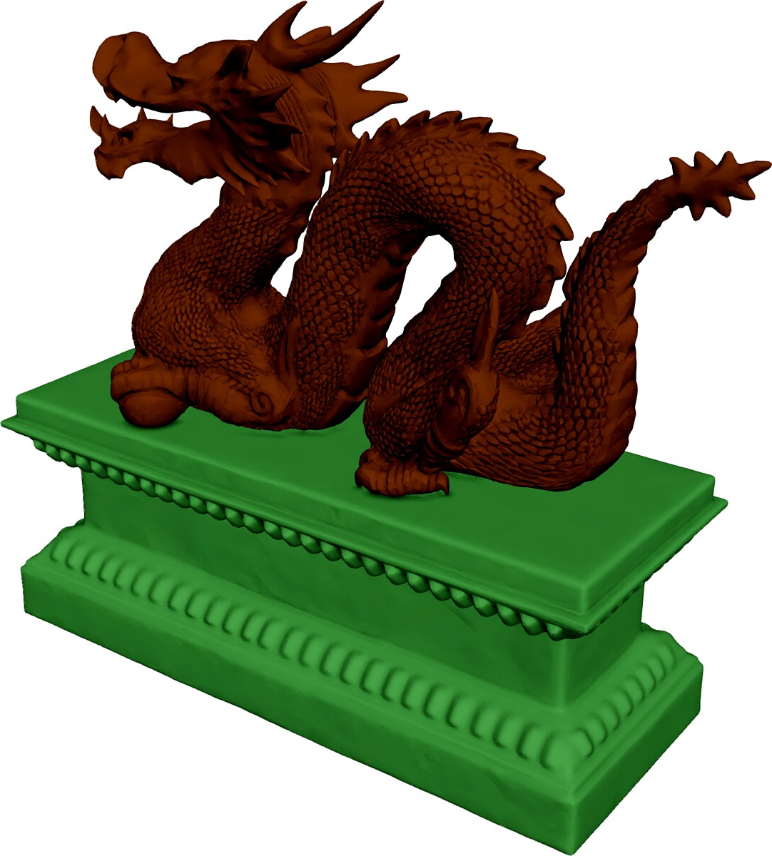 Chinese Dragon Statue 3d model