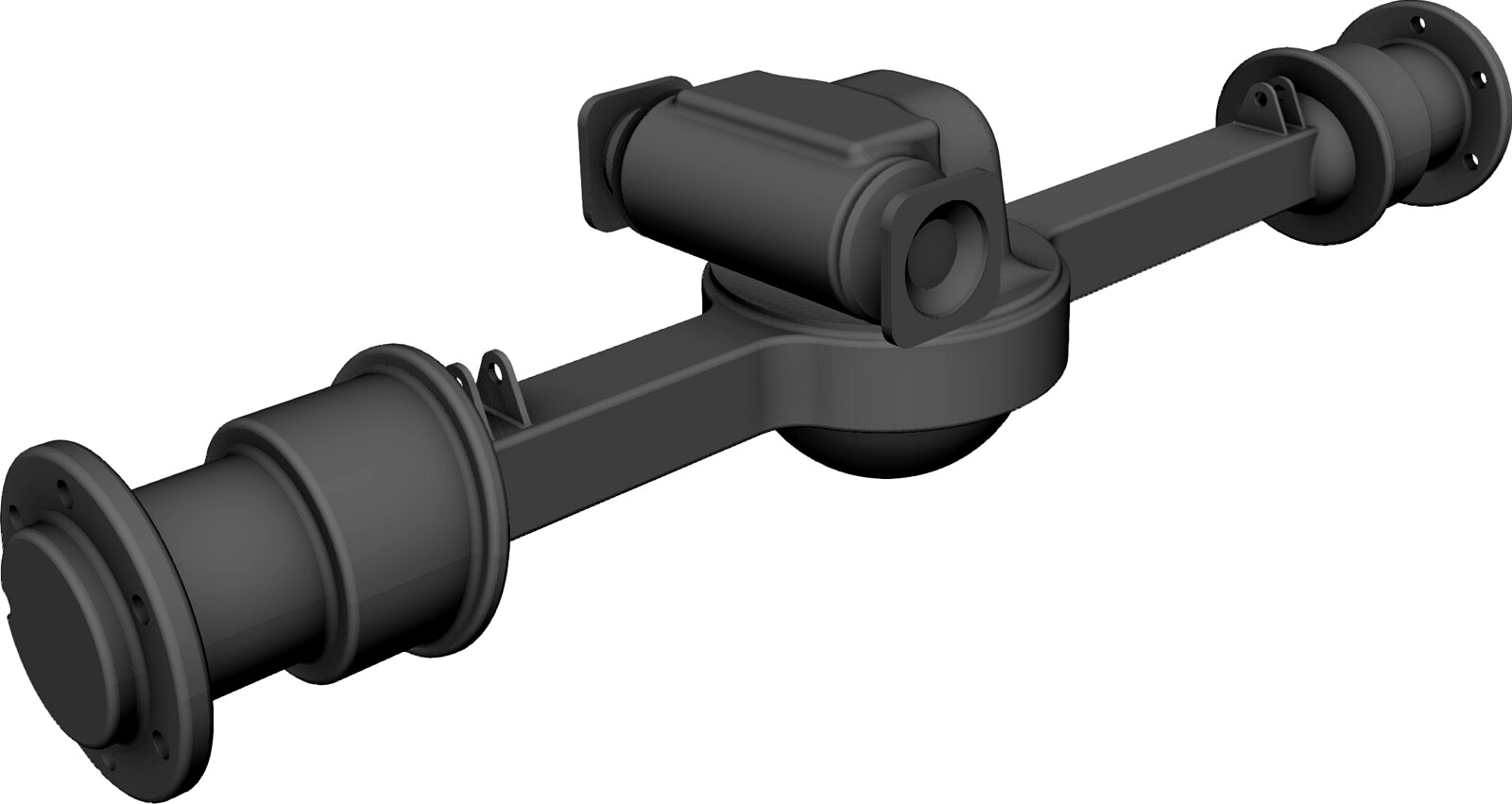 Rockwell Front Axle 3D CAD Model