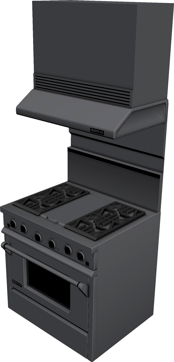JennAir Gas Range 3d model