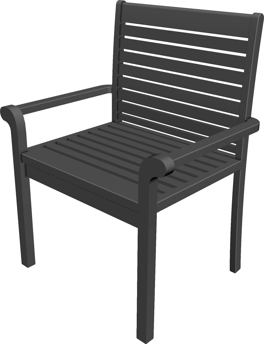 Chair Garden Teak 3d model