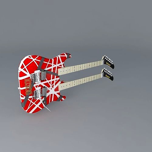 Kramer Eddie Van Halen Double neck guitar 3d model