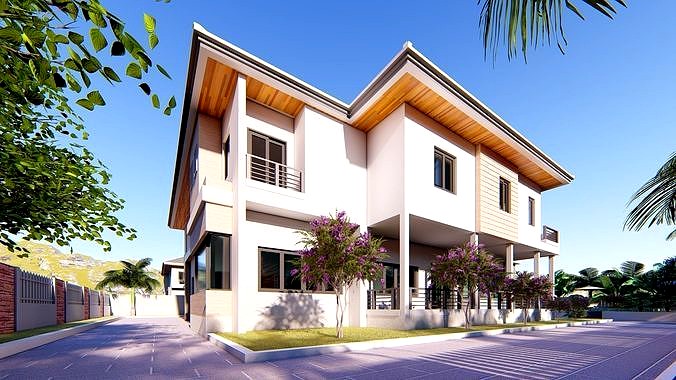 Villa C3 2d Dwg Lumion Render Without 3d Model