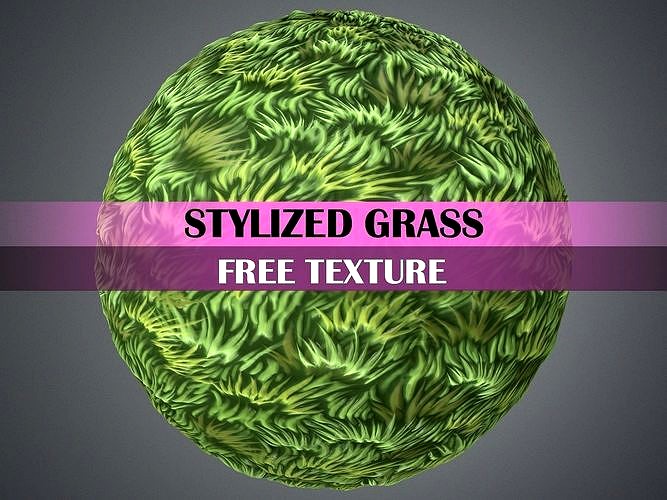 Stylized Grass Textur 3d Model