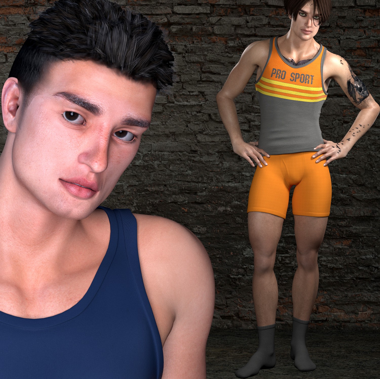 L'Homme v.2 Body Kit MR 3d model