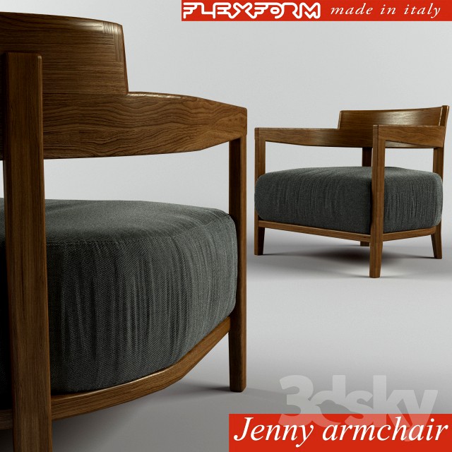 Flexform Jenny armchair 3d model
