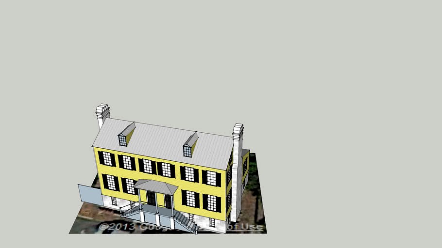 324 E Bryan St. Savannah GA 3d model