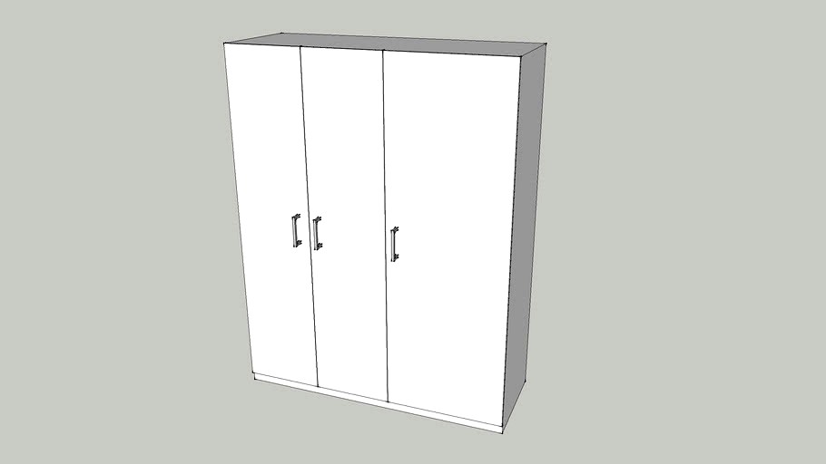 IKEA dombas wardrobe 3d model