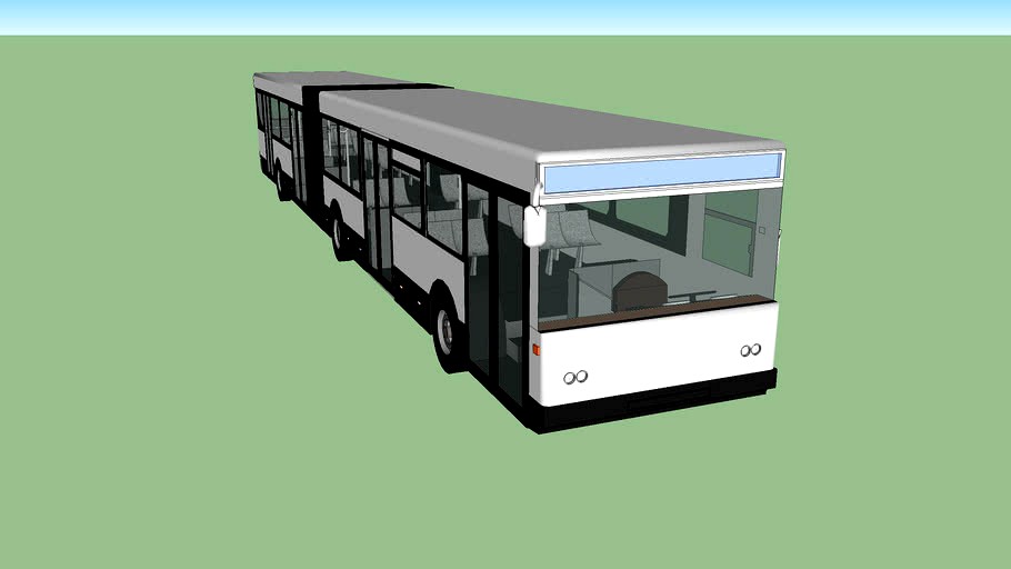 articulated bus 3d model