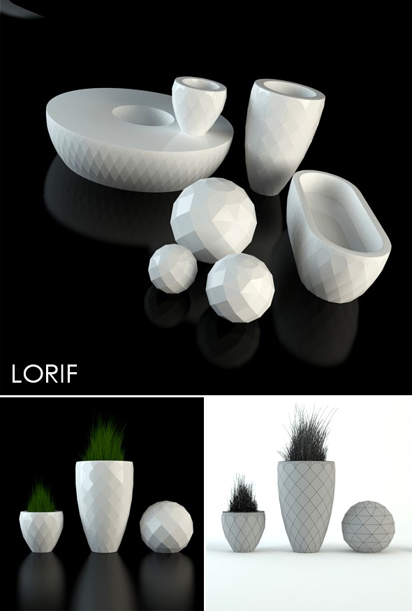 Vondom Vases 3d model