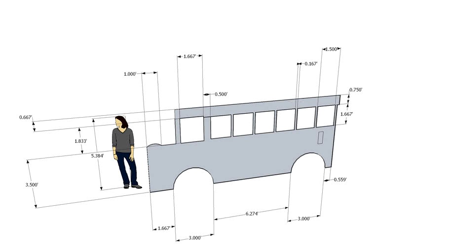Foam Bus Model 3d